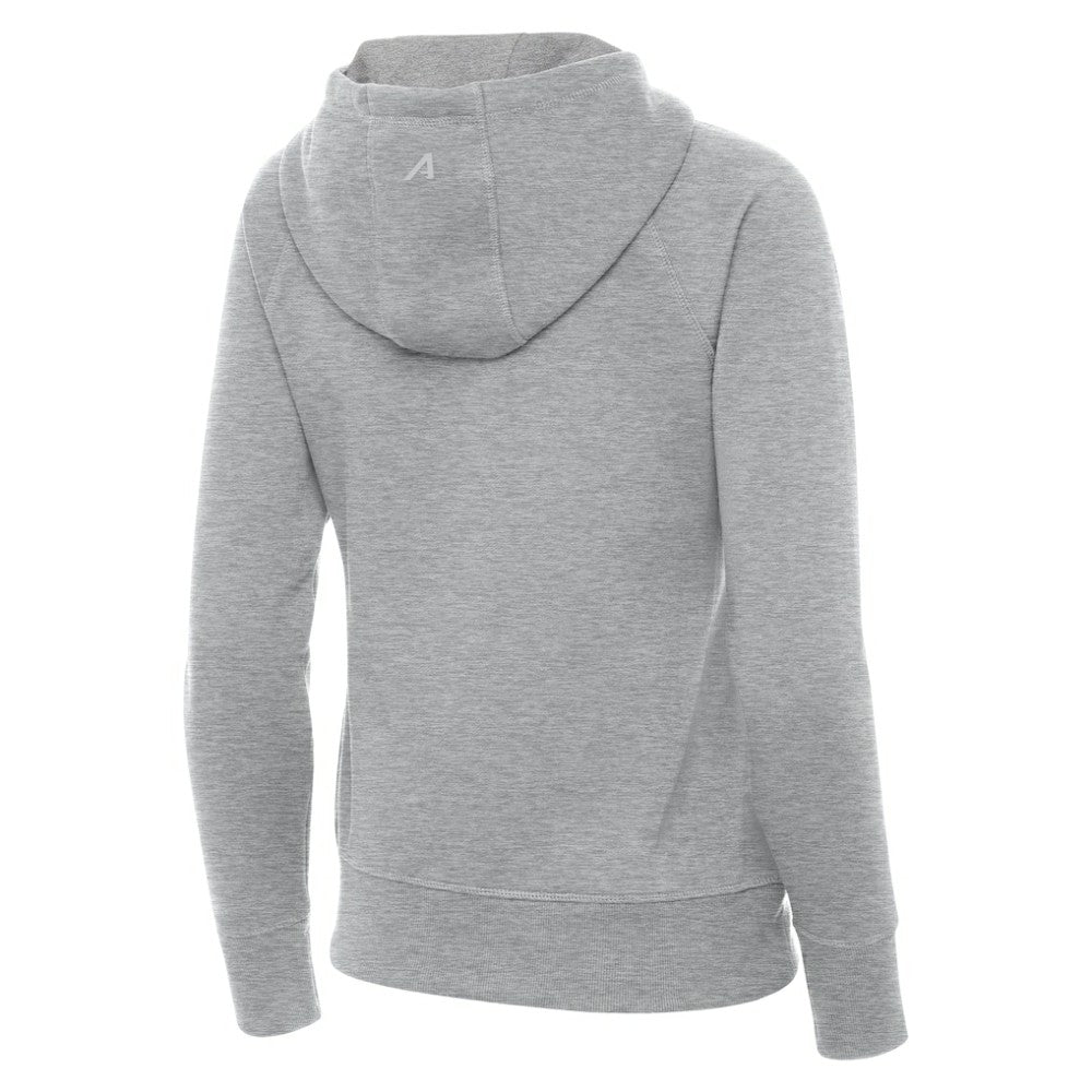 Boston Bruins Antigua Women's Victory Full-Zip Hoodie - Heather Gray | US 203361796