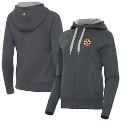 Boston Bruins Antigua Women's Victory Full-Zip Hoodie - Charcoal | US 203361798