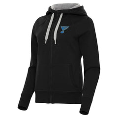 St. Louis Blues Antigua Women's Victory Full-Zip Hoodie - Black | US 203361800