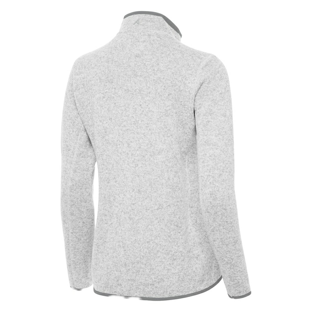 St. Louis Blues Antigua Women's Fortune Half-Zip Pullover - Heather Gray | US 203361804