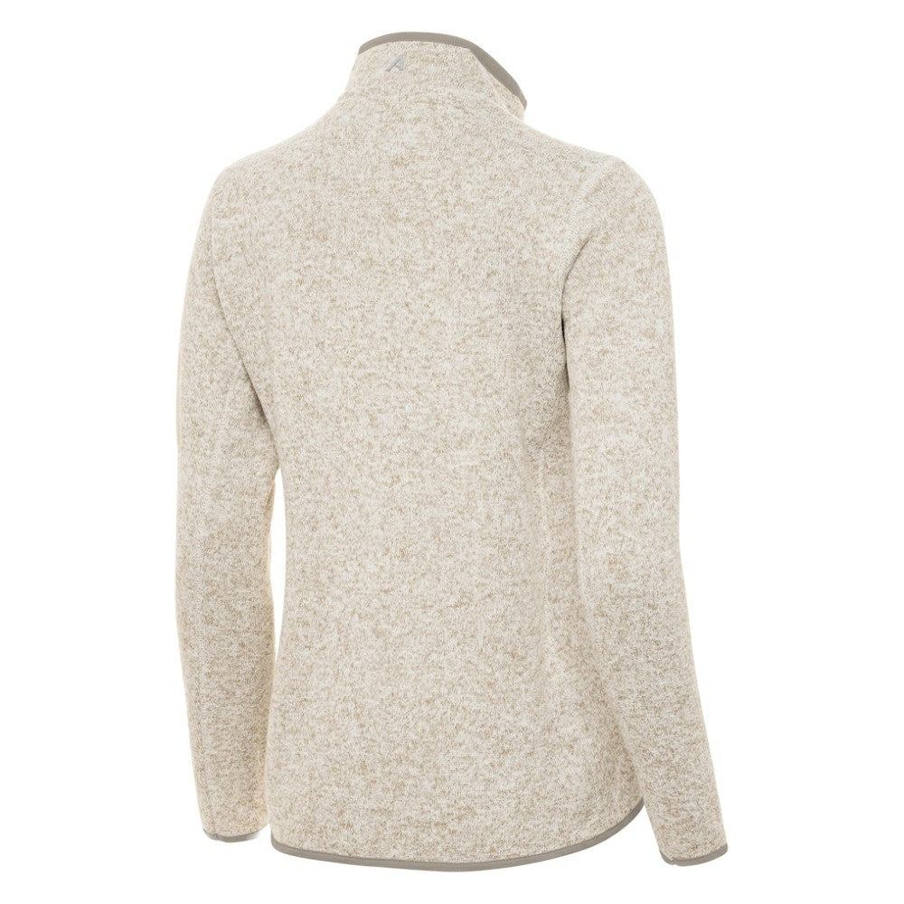 Boston Bruins Antigua Women's Fortune Half-Zip Pullover - Oatmeal | US 203361806