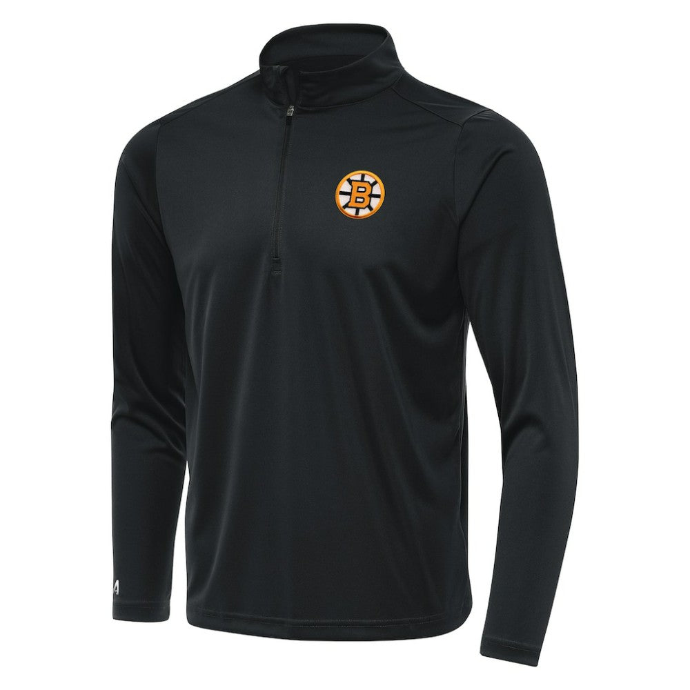 Boston Bruins Antigua Tribute Lightweight Quarter-Zip Pullover - Gray | US 203361828