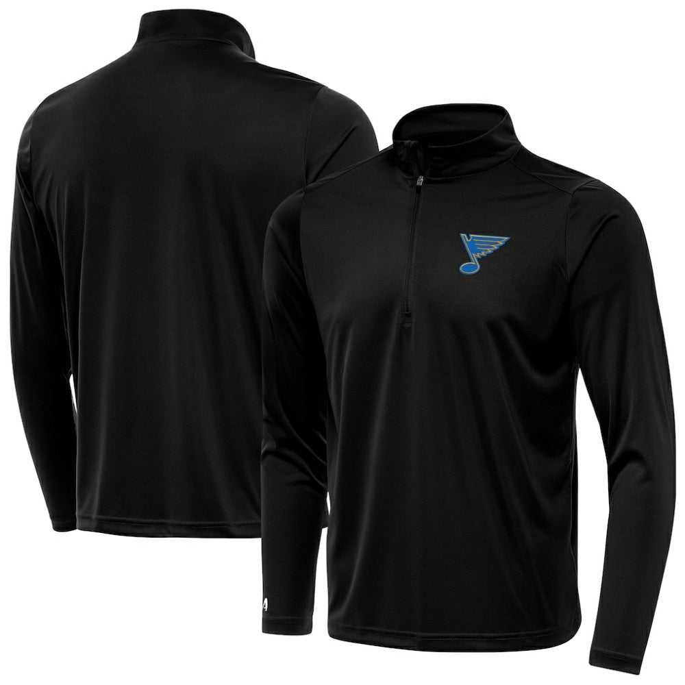 St. Louis Blues Antigua Tribute Lightweight Quarter-Zip Pullover - Black | US 203361829