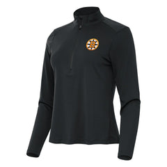 Boston Bruins Antigua Women's Tribute Half-Zip Pullover - Gray | US 203361835