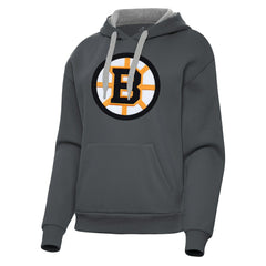 Boston Bruins Antigua Women's Victory Pullover Hoodie - Charcoal | US 203361851