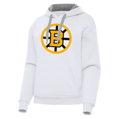 Boston Bruins Antigua Women's Victory Pullover Hoodie - White | US 203361858