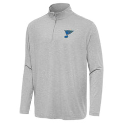 St. Louis Blues Antigua Hunk Lightweight Quarter-Zip Pullover - Heather Gray | US 203361879