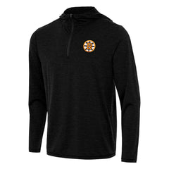 Boston Bruins Antigua Tidy Quarter-Zip Hoodie - Heather Black | US 203361911