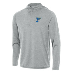 St. Louis Blues Antigua Tidy Quarter-Zip Hoodie - Heather Gray | US 203361914