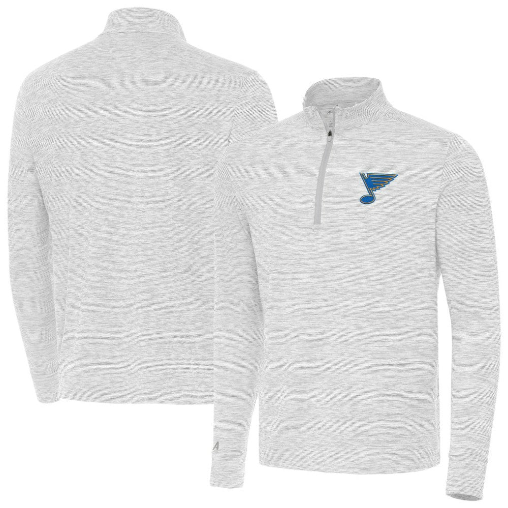 St. Louis Blues Antigua Cause Quarter-Zip Jacket - Gray | US 203361915