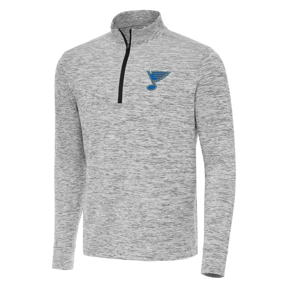 St. Louis Blues Antigua Cause Quarter-Zip Jacket - Black | US 203361918