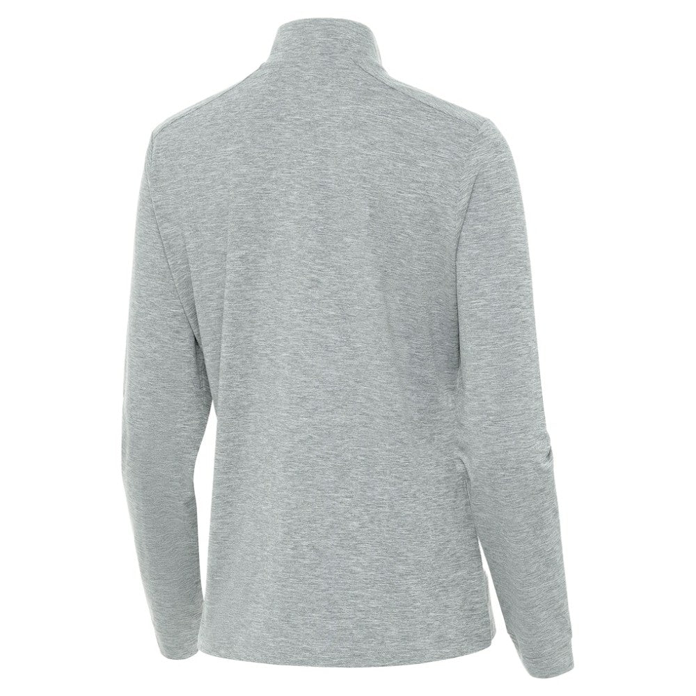 St. Louis Blues Antigua Mentor Long Sleeve Quarter-Zip Mock Polo - Heather Gray | US 203361922