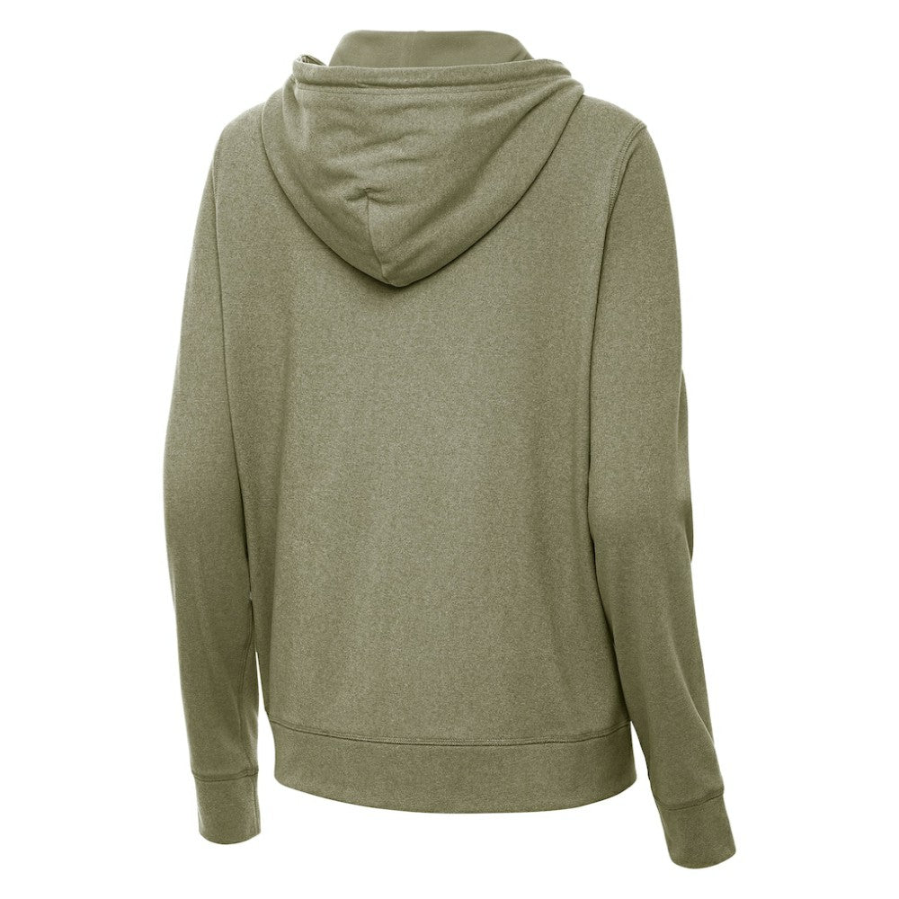 Boston Bruins Antigua Women's Seeker Full-Zip Hoodie - Olive | US 203361936