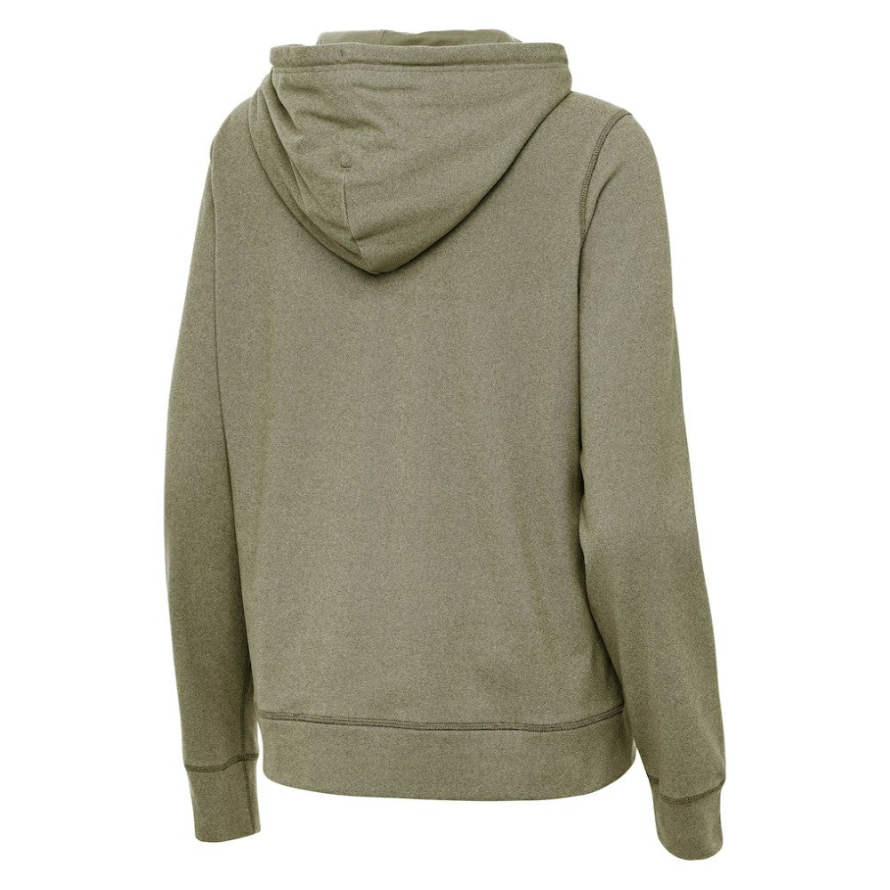 Boston Bruins Antigua Women's Justice Pullover Hoodie - Olive | US 203361941