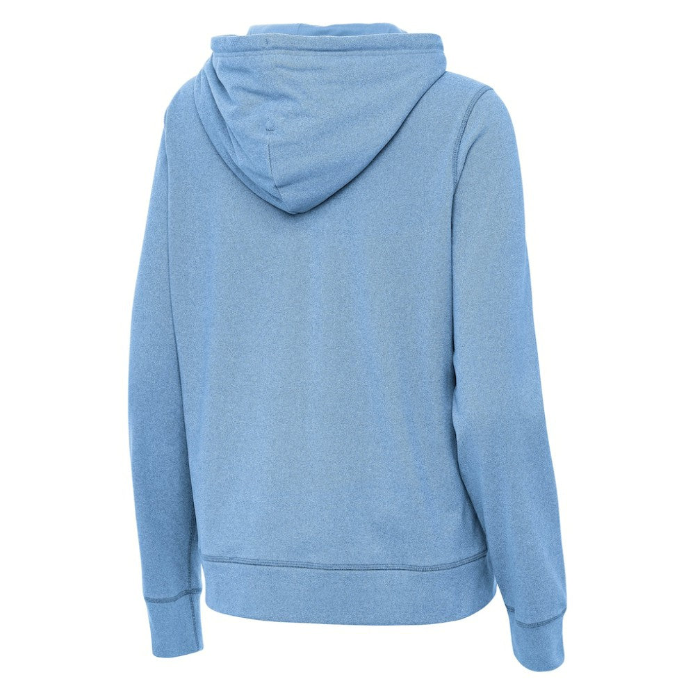 St. Louis Blues Antigua Women's Justice Pullover Hoodie - Heather Blue | US 203361944
