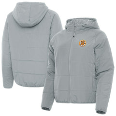 Boston Bruins Antigua Women's Raglan Universe Full-Zip Hooded Jacket - Gray | US 203361955