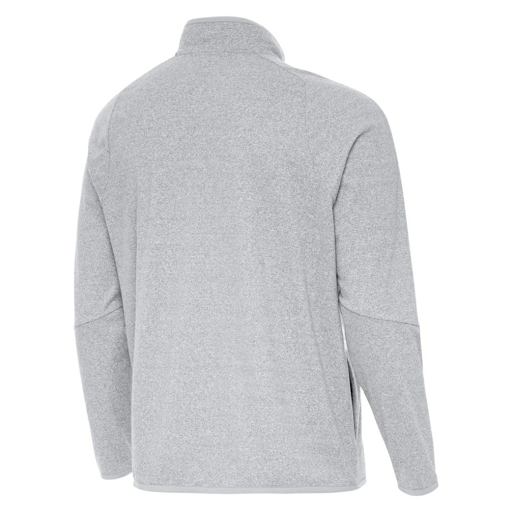Boston Bruins Antigua Certain Tri-Blend Quarter-Zip Top - Heather Gray | US 203361971