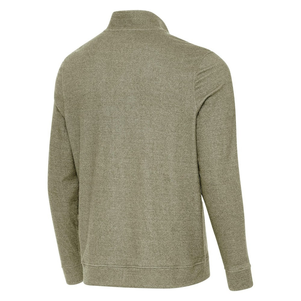 Boston Bruins Antigua Subtle Quarter-Zip Sweatshirt - Olive | US 203361977