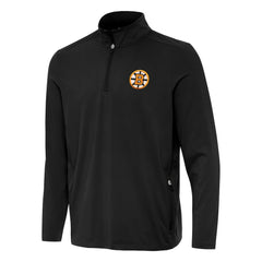 Boston Bruins Antigua Perilous Quarter-Zip Sweatshirt - Black | US 203361988