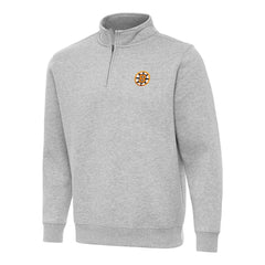 Boston Bruins Antigua Victory Quarter-Zip Pullover Top - Heather Gray | US 203362008