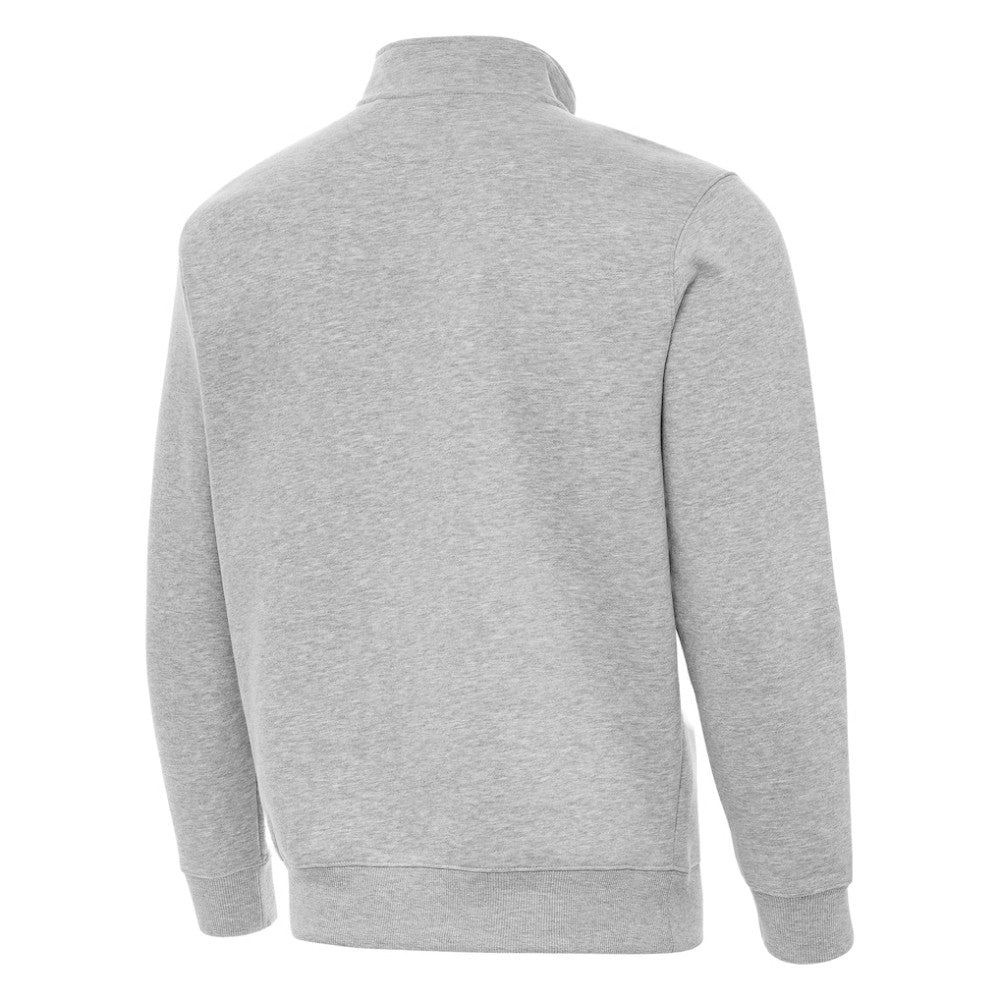 Boston Bruins Antigua Victory Quarter-Zip Pullover Top - Heather Gray | US 203362008