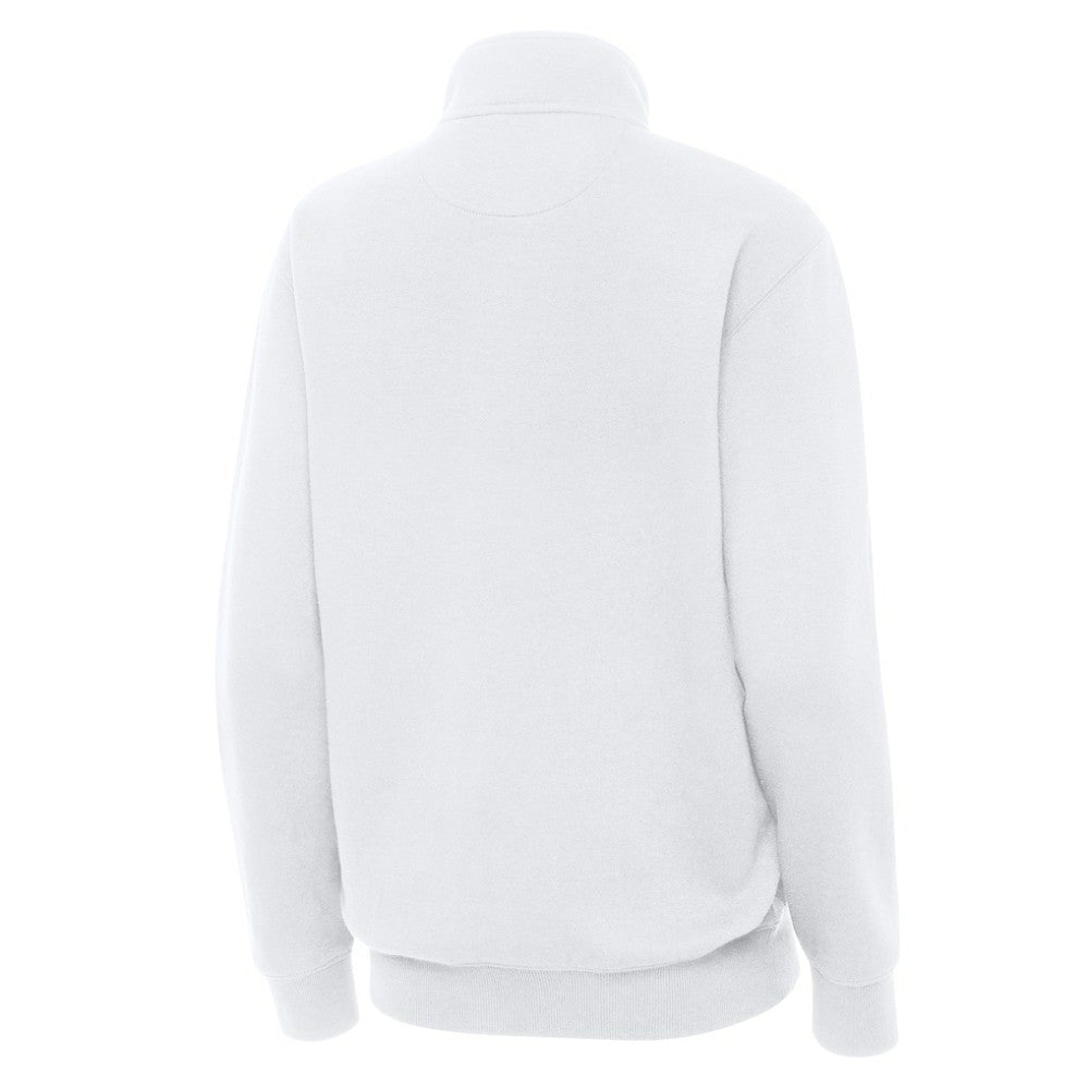 St. Louis Blues Antigua Women's Victory Quarter-Zip Pullover Top - White | US 203362012