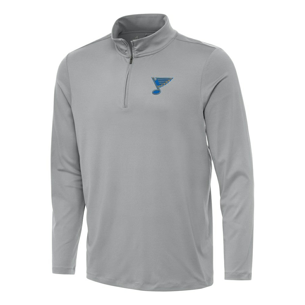 St. Louis Blues Antigua Reprocess Quarter-Zip Pullover - Gray | US 203362025