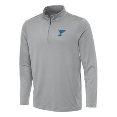 St. Louis Blues Antigua Reprocess Quarter-Zip Pullover - Gray | US 203362025