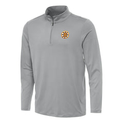 Boston Bruins Antigua Reprocess Quarter-Zip Pullover - Gray | US 203362029