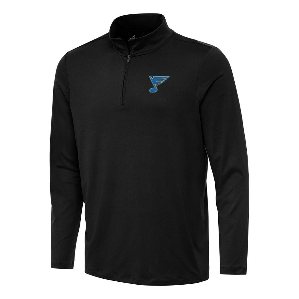 St. Louis Blues Antigua Reprocess Quarter-Zip Pullover - Black | US 203362031