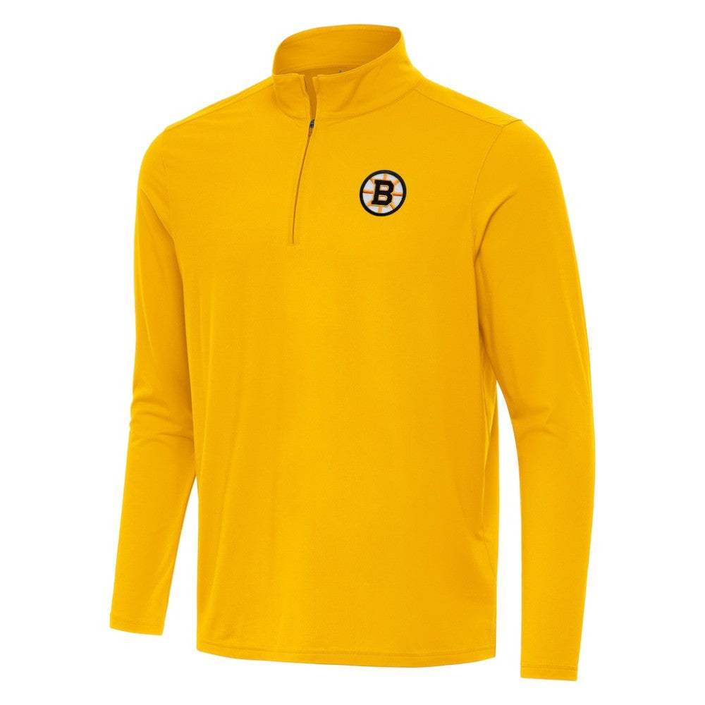 Boston Bruins Antigua Intent Quarter-Zip Top - Gold | US 203362079