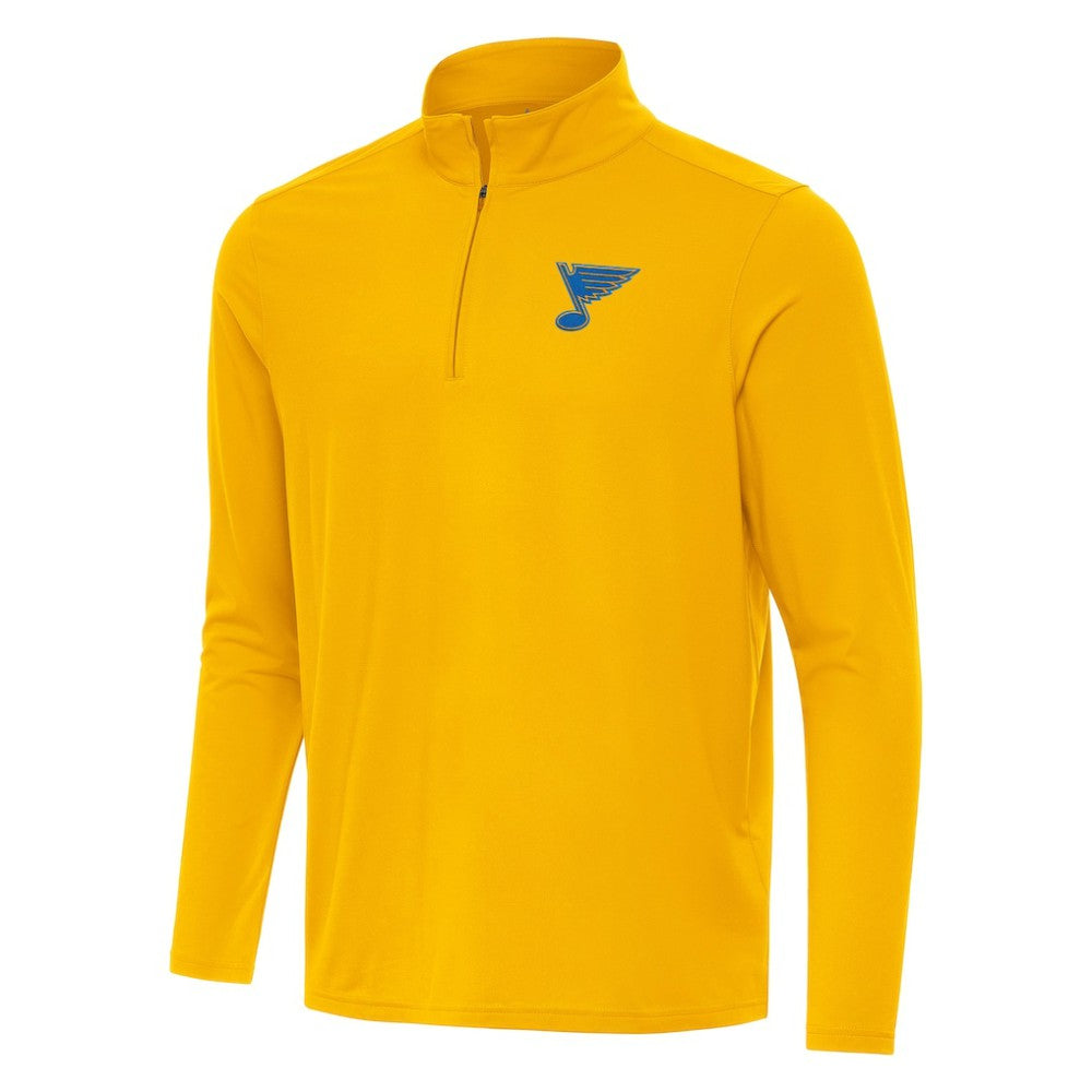 St. Louis Blues Antigua Intent Quarter-Zip Top - Gold | US 203362081