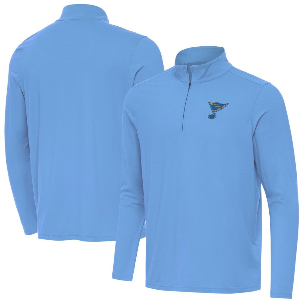 St. Louis Blues Antigua Intent Quarter-Zip Top - Blue | US 203362083