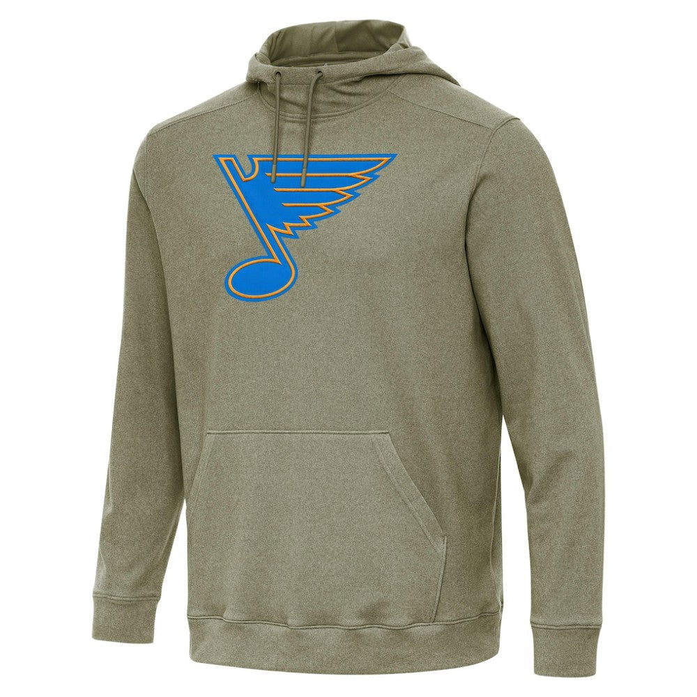 St. Louis Blues Antigua Cloud Pullover Hoodie - Olive | US 203362084