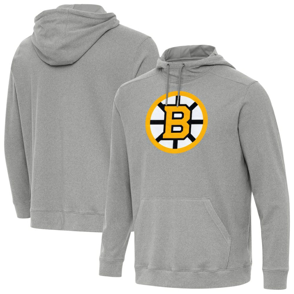 Boston Bruins Antigua Cloud Pullover Hoodie - Heather Gray | US 203362086