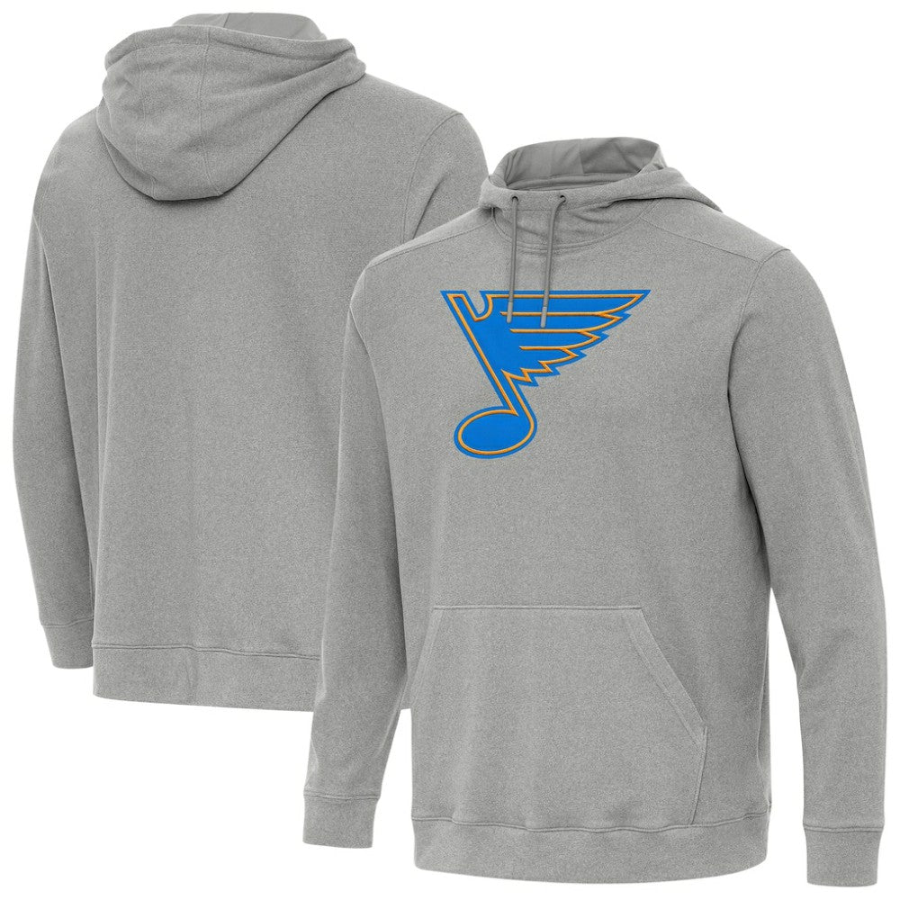 St. Louis Blues Antigua Cloud Pullover Hoodie - Heather Gray | US 203362088