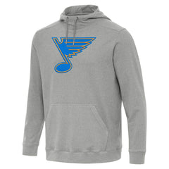 St. Louis Blues Antigua Cloud Pullover Hoodie - Heather Gray | US 203362088