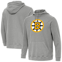 Boston Bruins Antigua Cloud Pullover Hoodie - Heather Black | US 203362089