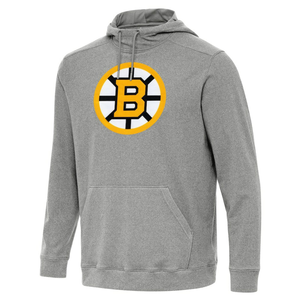 Boston Bruins Antigua Cloud Pullover Hoodie - Heather Black | US 203362089