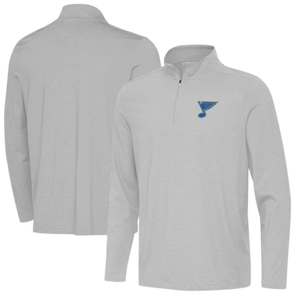 St. Louis Blues Antigua Twine Quarter-Zip Pullover - Gray | US 203362156