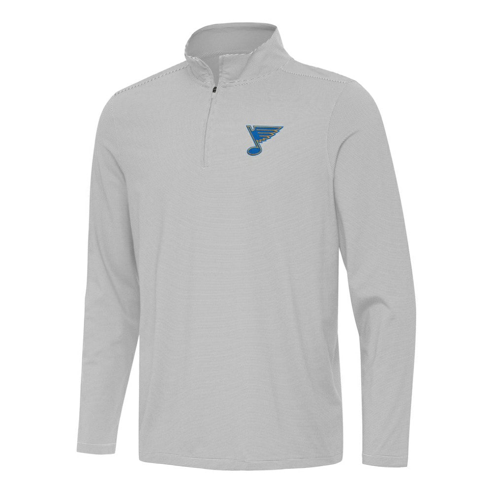 St. Louis Blues Antigua Twine Quarter-Zip Pullover - Gray | US 203362156