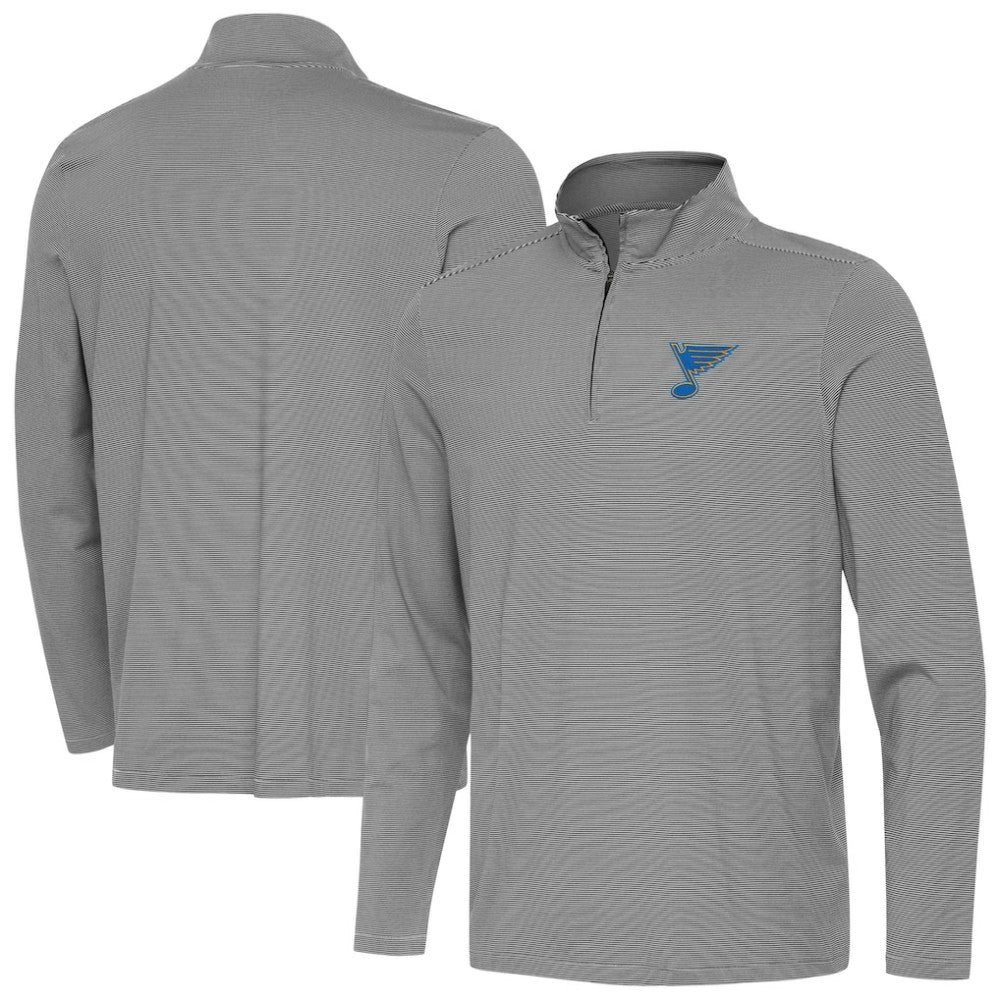 St. Louis Blues Antigua Twine Quarter-Zip Pullover - Black | US 203362160