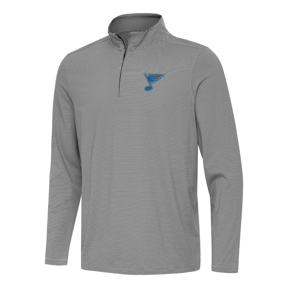 St. Louis Blues Antigua Twine Quarter-Zip Pullover - Black | US 203362160