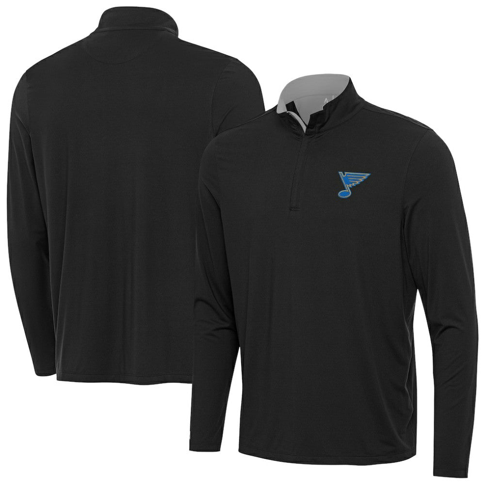 St. Louis Blues Antigua Content Quarter-Zip Jacket - Heather Gray | US 203362161
