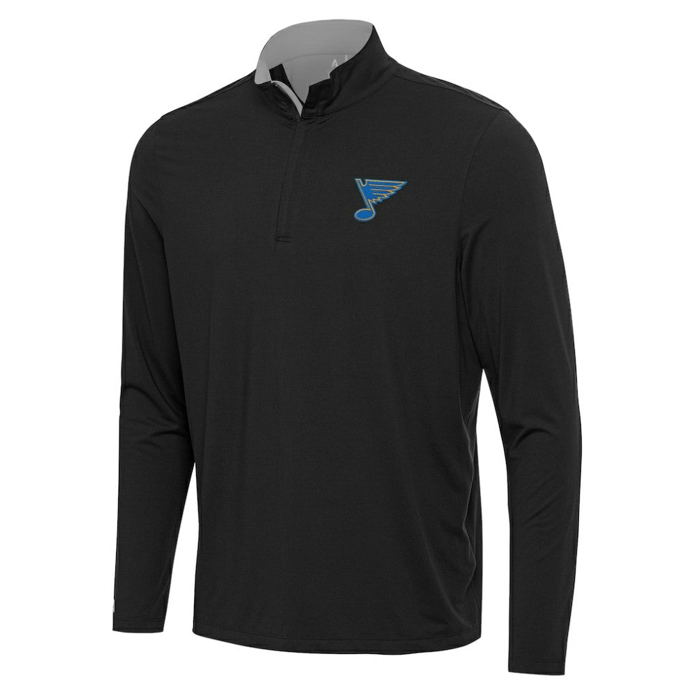 St. Louis Blues Antigua Content Quarter-Zip Jacket - Heather Gray | US 203362161