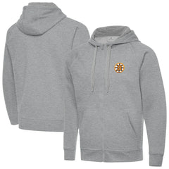Boston Bruins Antigua Victory Full-Zip Hoodie - Heather Gray | US 203362187