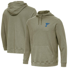 St. Louis Blues Antigua Cloud Pullover Hoodie - Olive | US 203362194