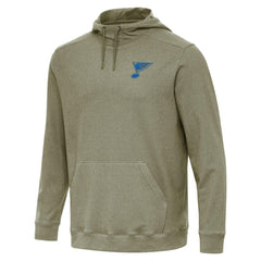 St. Louis Blues Antigua Cloud Pullover Hoodie - Olive | US 203362194