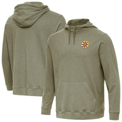 Boston Bruins Antigua Cloud Pullover Hoodie - Olive | US 203362195