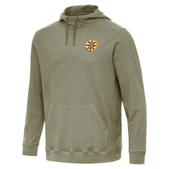 Boston Bruins Antigua Cloud Pullover Hoodie - Olive | US 203362195